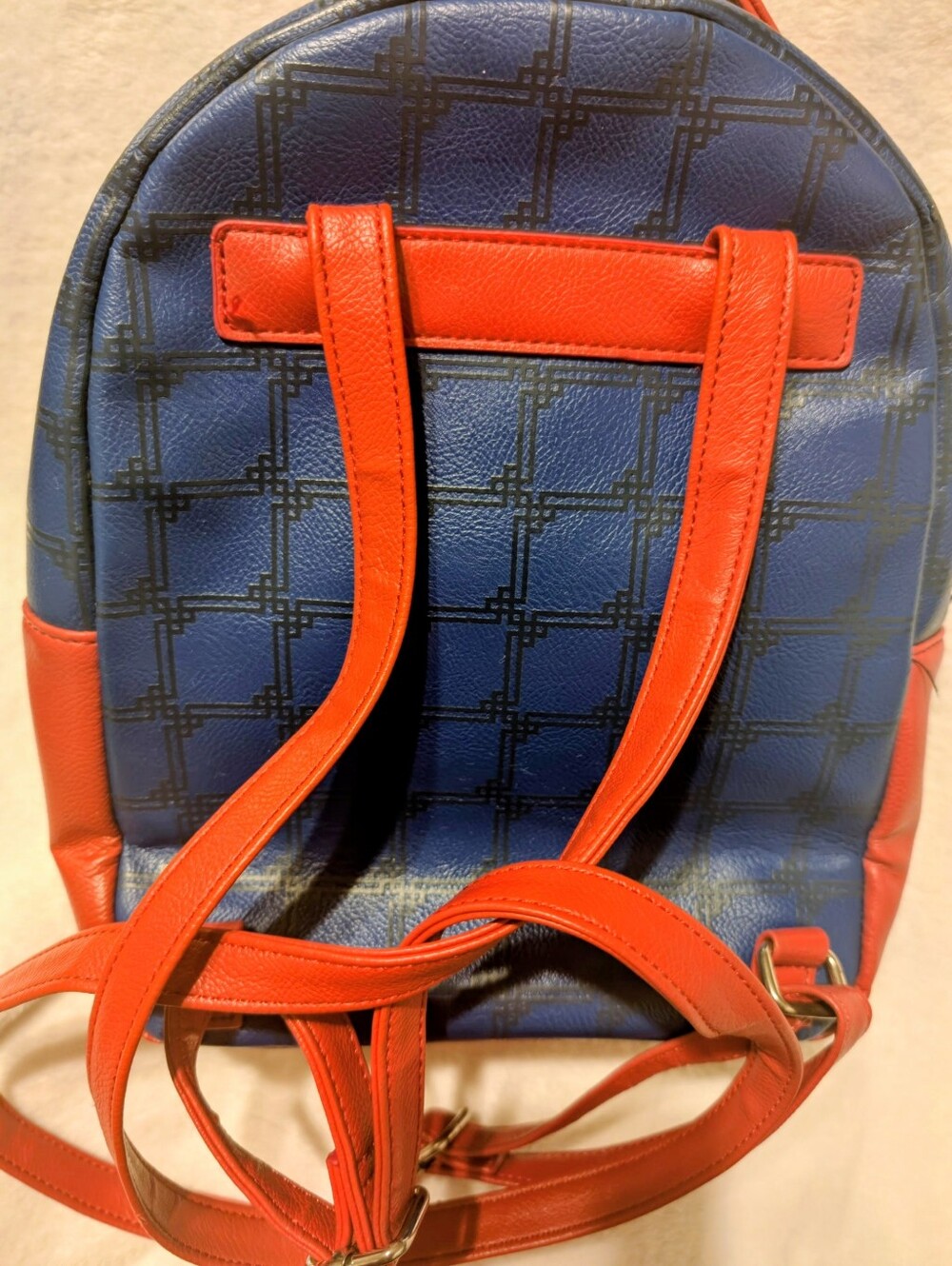 Loungefly Navy and Red Saiyan Goku Dragon Ball Z Mini Backpack 11" 1990s.EUC! - Picture 7 of 7